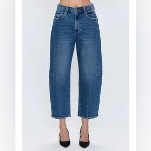 Pistola Dark Wash Barrel Jeans